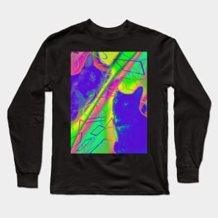 Halftone Cat V1 Long Sleeve T-Shirt